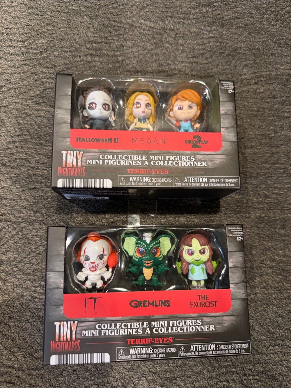 Tiny Nightmares Terrif-Eyes Collectible Mini Figures - Set Of 8